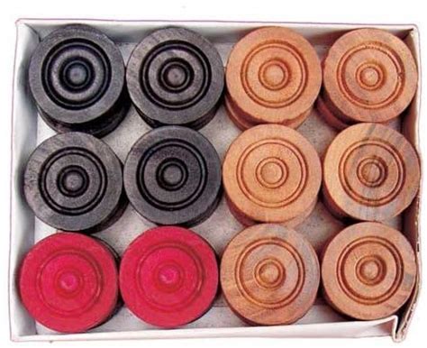 Buy SPORTSHOLIC Wooden Carrom Coins (Pack of 24 Pcs) Online at Low ...