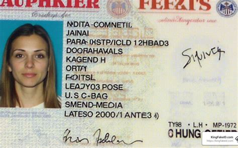 Image result for Fake Drivers License Back