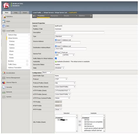 Image result for F5 IP 17 Create a Virtual Server