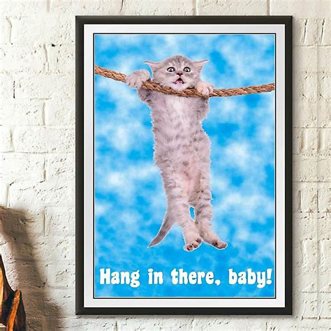 Motivational Cat Poster Hang In There