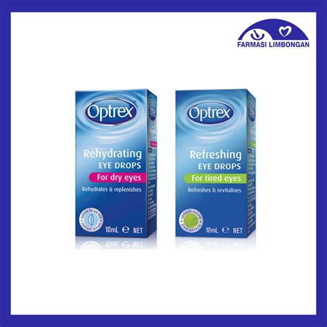 OPTREX REHYDRATING EYE DROPS (TIRED EYES) 10ML / REFRESHING EYE DROP (DRY EYES) 10ML - Farmasi ...