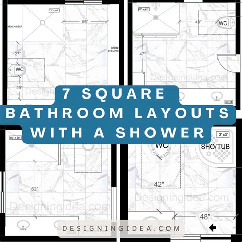 5 Stylish 8x8 Bathroom Layout Designs with a Shower