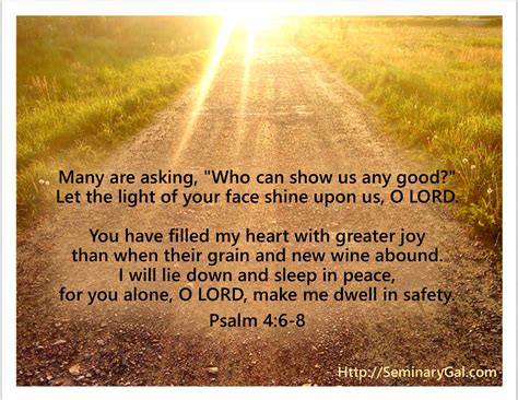 Psalm 4 – Seminary Gal