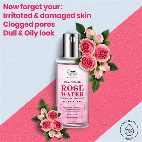 Buy TNW-THE NATURAL WASH STEAM DISTILLED ROSE WATER- 100% NATURAL TONER ...