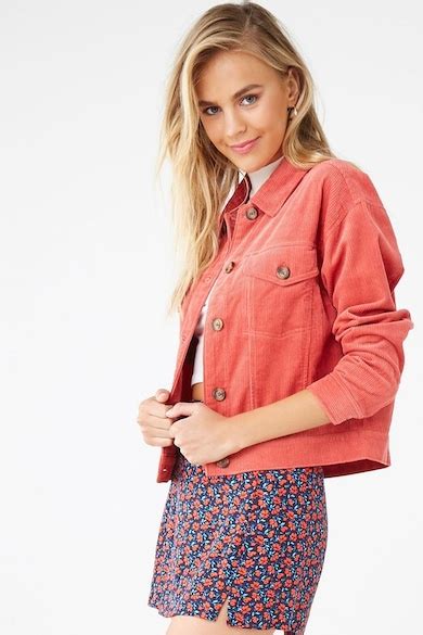 Shop Corduroy Button-Front Jacket for Women from latest collection at ...