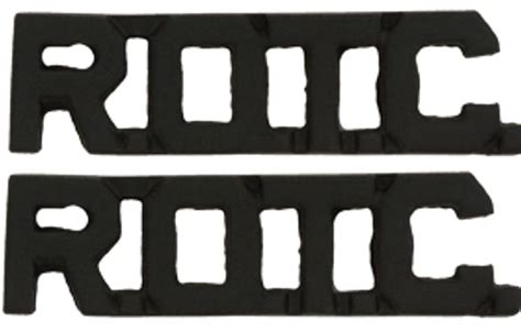 ROTC Collar Insignia Letters Military Pin (Black (Subdued)) : Amazon.in ...
