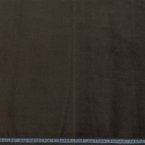Courdray Raymond Pure Cotton stretchable Trouser Fabric Colour Coffee ...