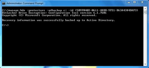 Active Directory BitLocker Recovery 的图像结果