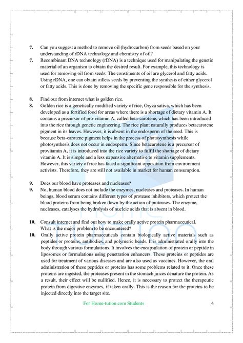 Biotechnology Chapter of Class 12 的图像结果