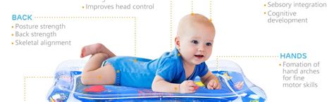 Infinno Inflatable Tummy Time Mat Premium Baby Water Play Mat for ...