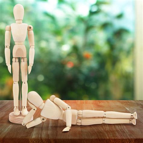 Buy Kurtzy 30.5cm/12 inch Wooden Human Body Drawing Mannequin with ...