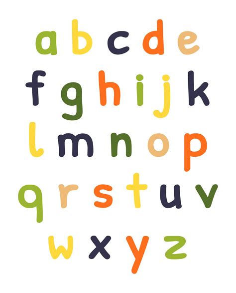 Alphabet Lower Case Letters To Print