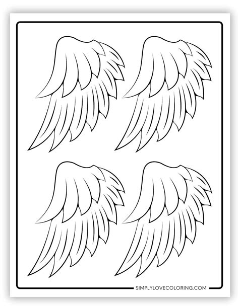 Angel Wing Template Free