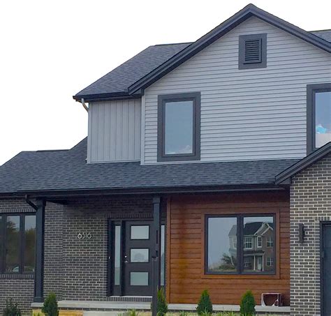 [Download 20+] Gray Exterior House Paint Ideas With Black Trim