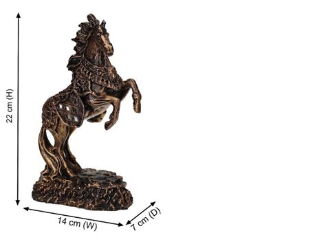 Buy GW Creations Antique Small Jumping Horse Handcrafted Feng Shui ...
