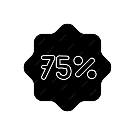 Premium Vector | 75 percent icon