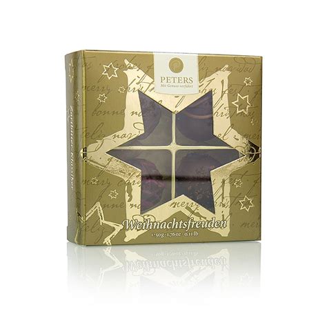 Bozicne cokolade - Bozicne radosti, tamne, s alkoholom, Peters, 50g, paket