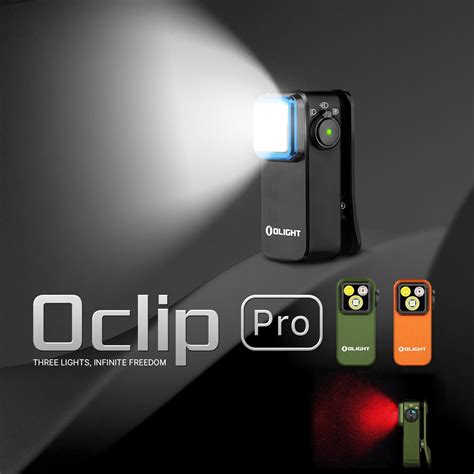 OLIGHT Oclip Pro EDC Flashlight Clip-on Light, Rechargeable 500 Lumens ...