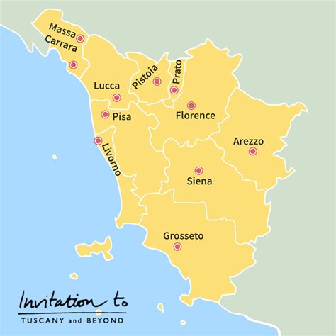 Tuscany Map Towns