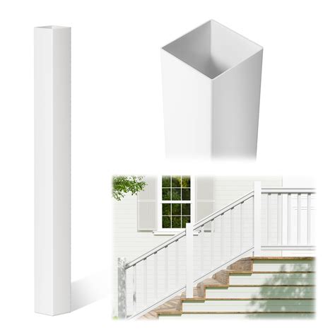 Amazon.com: 2Pack 4"x4"x39" White Vinyl Post Sleeves Fence Post Wrap ...