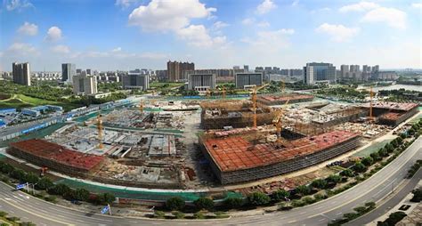 【大靖江】金融商务区，滨江水街最新进展曝光~预计年底就可以开放_项目
