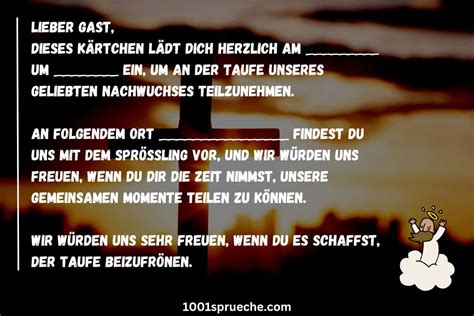 Texte Einladung Taufe