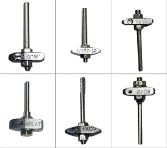 Micro-Spindle Drill Bit Set, 6 Unique Bits: 1mm 150V, 1mm 180 Flat, 1mm ...