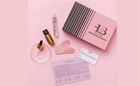 HOUSE OF BEAUTY Rose Quartz Guasha with Serum Natural Massager for ...