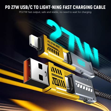 PD100W 4 - IN - 1 Multi - function Digital Fast Charging Cable– Hasthip