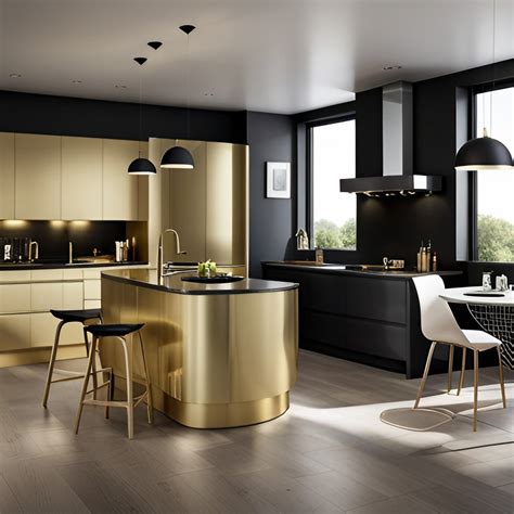 Black And Gold Kitchen Range at Sarah Scoggins blog