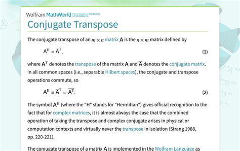 Image result for Conjugate Transpose Examples