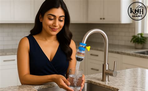 KNH MART Pack of 1 Activated Carbon Faucet Water Filters Home Kitchen ...