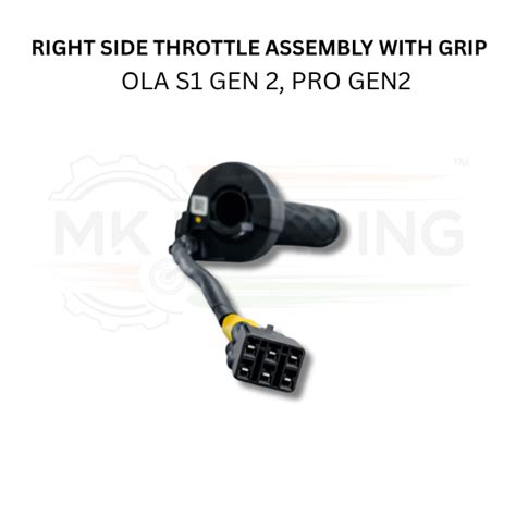 Right SIDE Throttle Assembly with grip Ola S1 Gen2, Pro Gen 2 ( Refurb ...