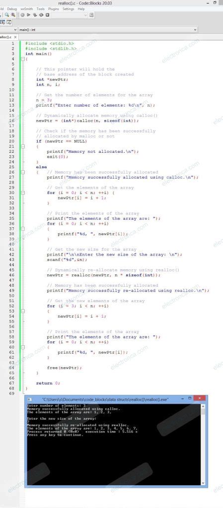 Image result for Realloc in C Example
