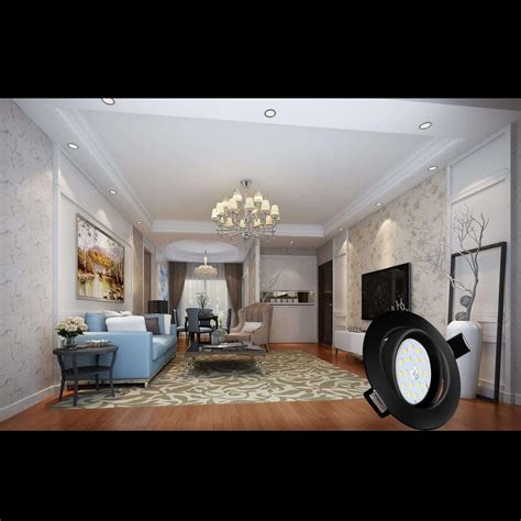 Buy 30x Modern GU10 Downlights for Ceiling, Round Matte Black Metal ...