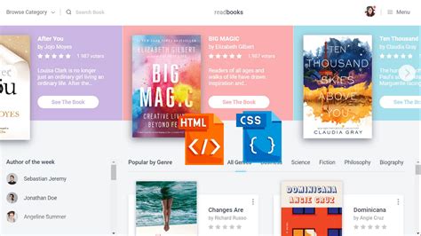 HTML Library Project 的图像结果