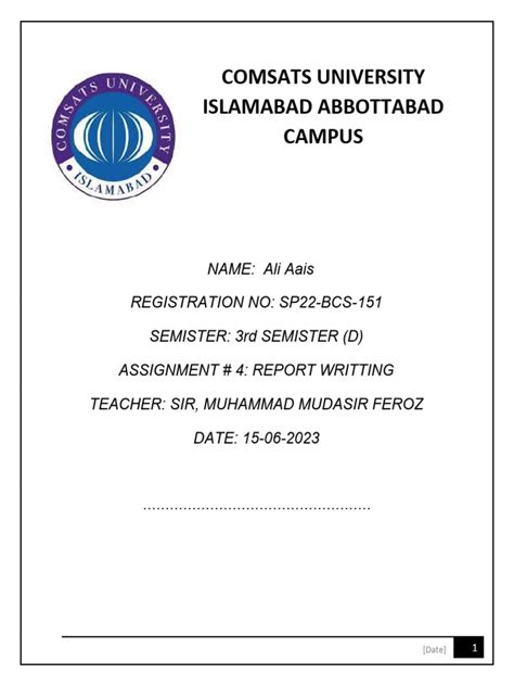 Image result for Example Report Assignment