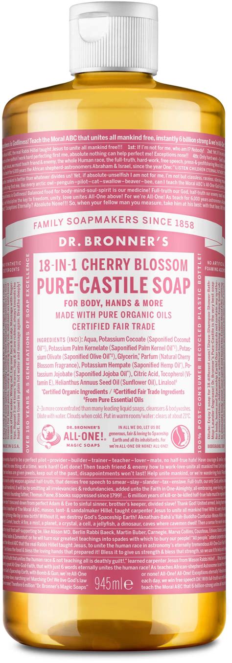 Dr. Bronner's Liquid Soap Cherry Blossom 945 ml | lyko.com