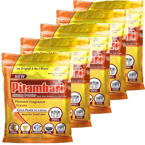 Pitambari Shining Powder for 6 metals (copper,brass, aluminium, iron ...