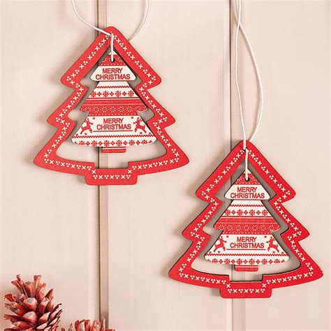 Christmas Tree Cutout Hanging - Festive Holiday Decoration | The Zappy Box