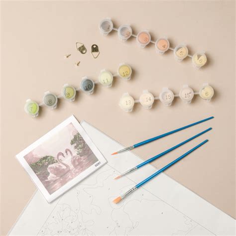 Swan DIY Paint By Numbers Kit Online - Premium Paint by Numbers | Nestasia