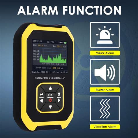 TK391PLUS Handheld Dosimeter Nuclear Geiger Counter Radiation Detector ...