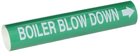 Brady 5800-I High Performance - Wrap Around Pipe Marker, B-689, White ...