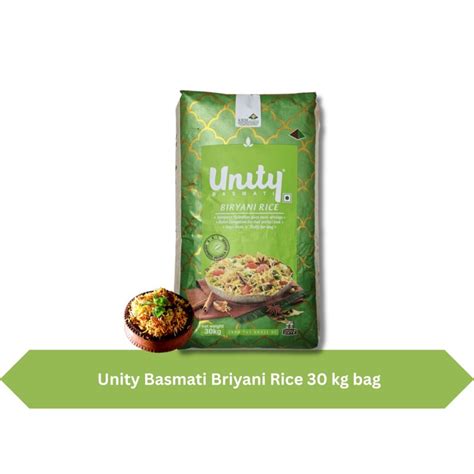 Unity Basmati Briyani Rice 30 kg bag