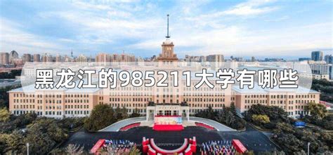 黑龙江的985211大学有哪些-解历史