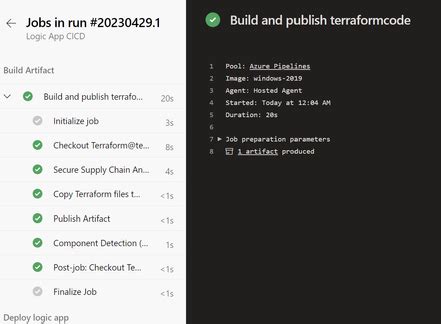 Logic Apps Deployment Azure DevOps 的图像结果