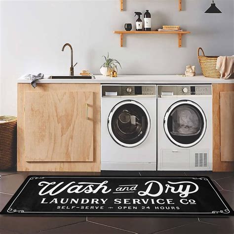 Amazon.com: KOZYFLY Laundry Room Rug Runner 24"x60" Non Slip Laundry ...