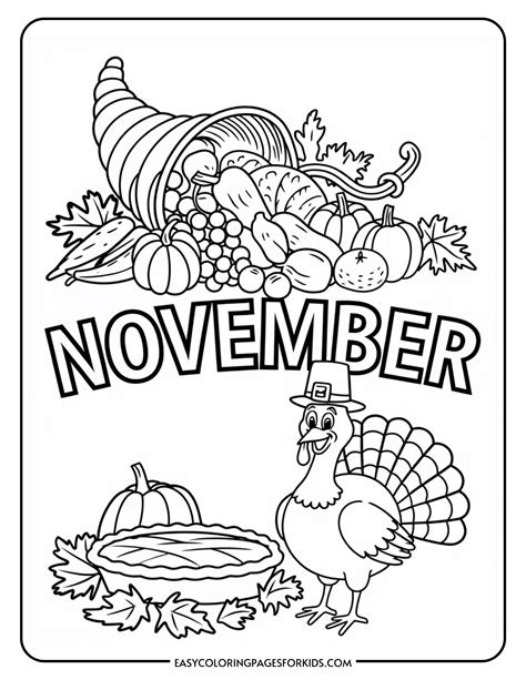 November Coloring Pages Free Printable