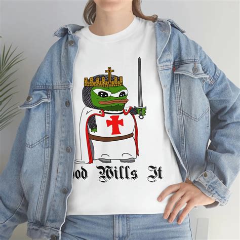 Crusader Pepe "God Wills It" Tee – 4LibertyShop