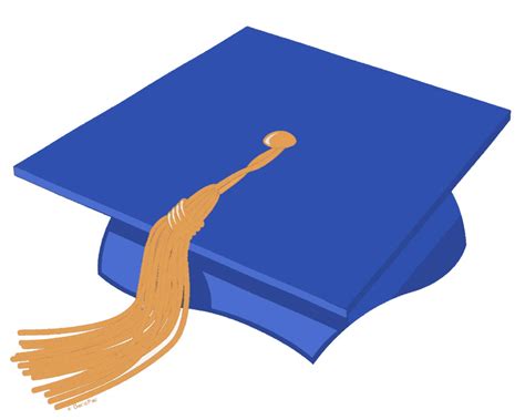 Blue Graduation Cap
